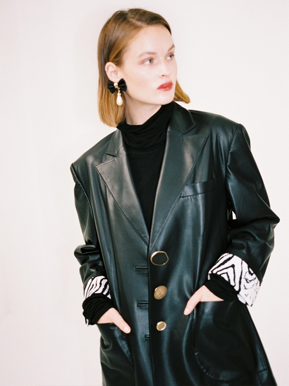 PIPER OVERSIZED FAUX LEATHER JACKET